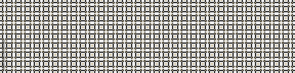 Fototapeta premium Abstract Cross Pattern Dots Logo generative computational art illustration