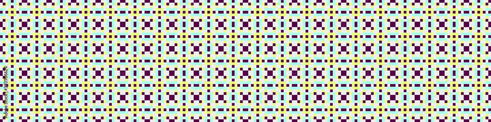 Fototapeta premium Abstract Cross Pattern Dots Logo generative computational art illustration