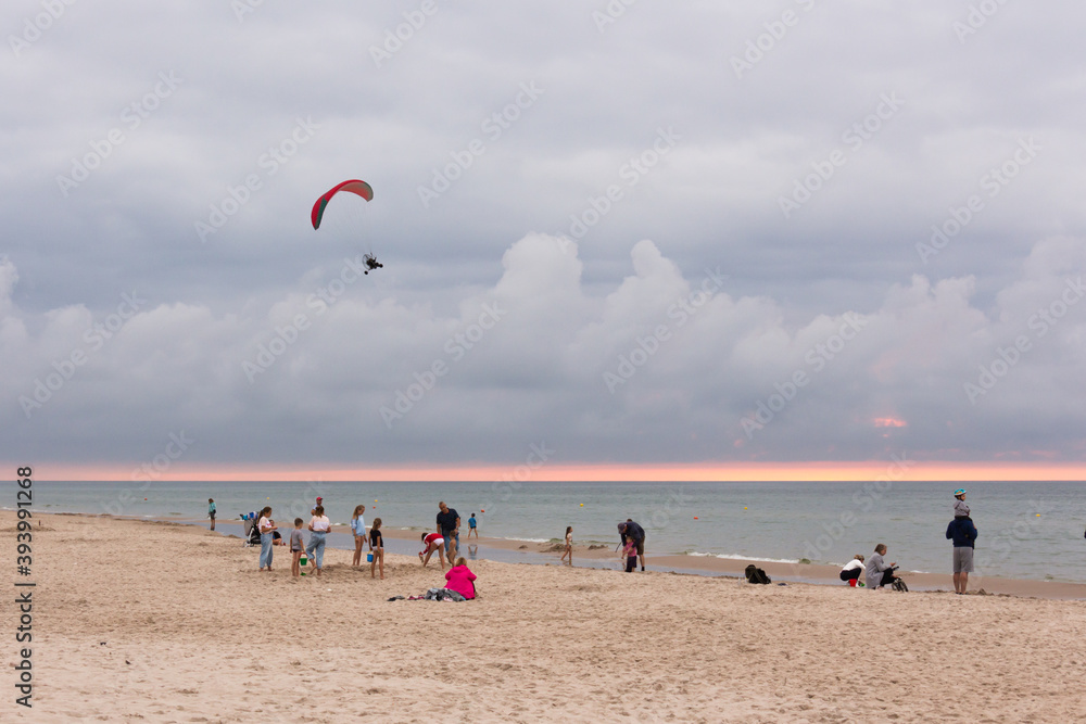 Beach on the Baltic sea in Poland