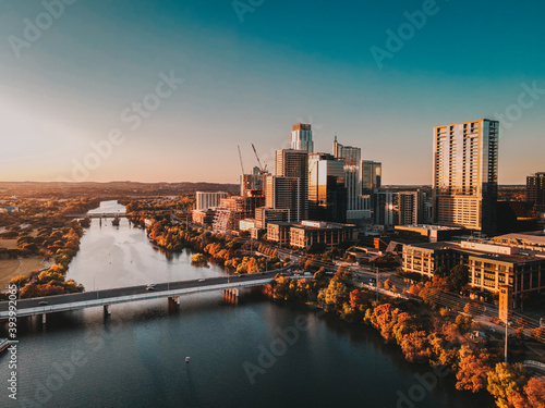 Skyline of Austin, Texas Lady Bird Lake