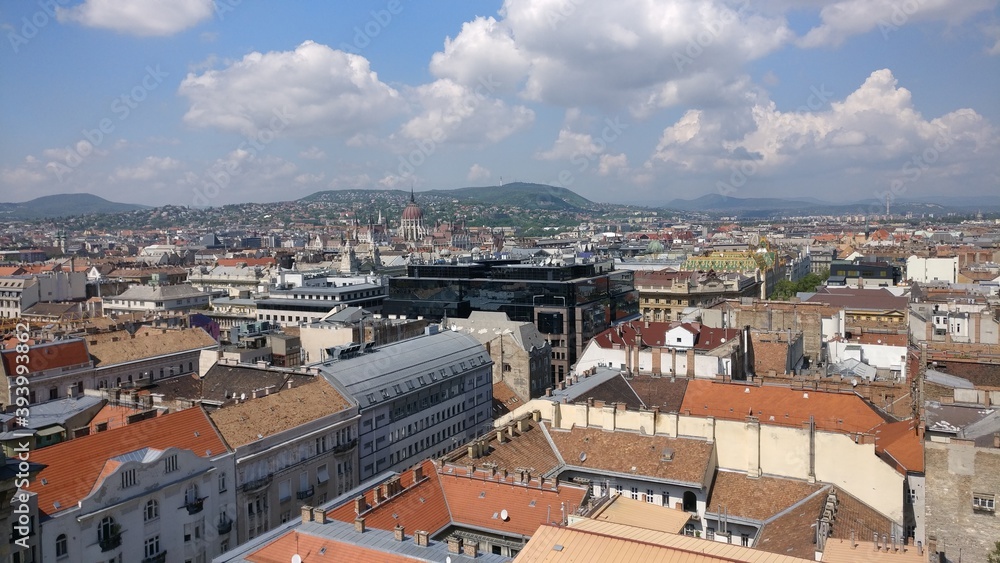 View of Budapest from the observation deck of St. Stephen's Basilica