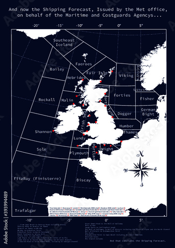 Shipping Forecast Poster. 