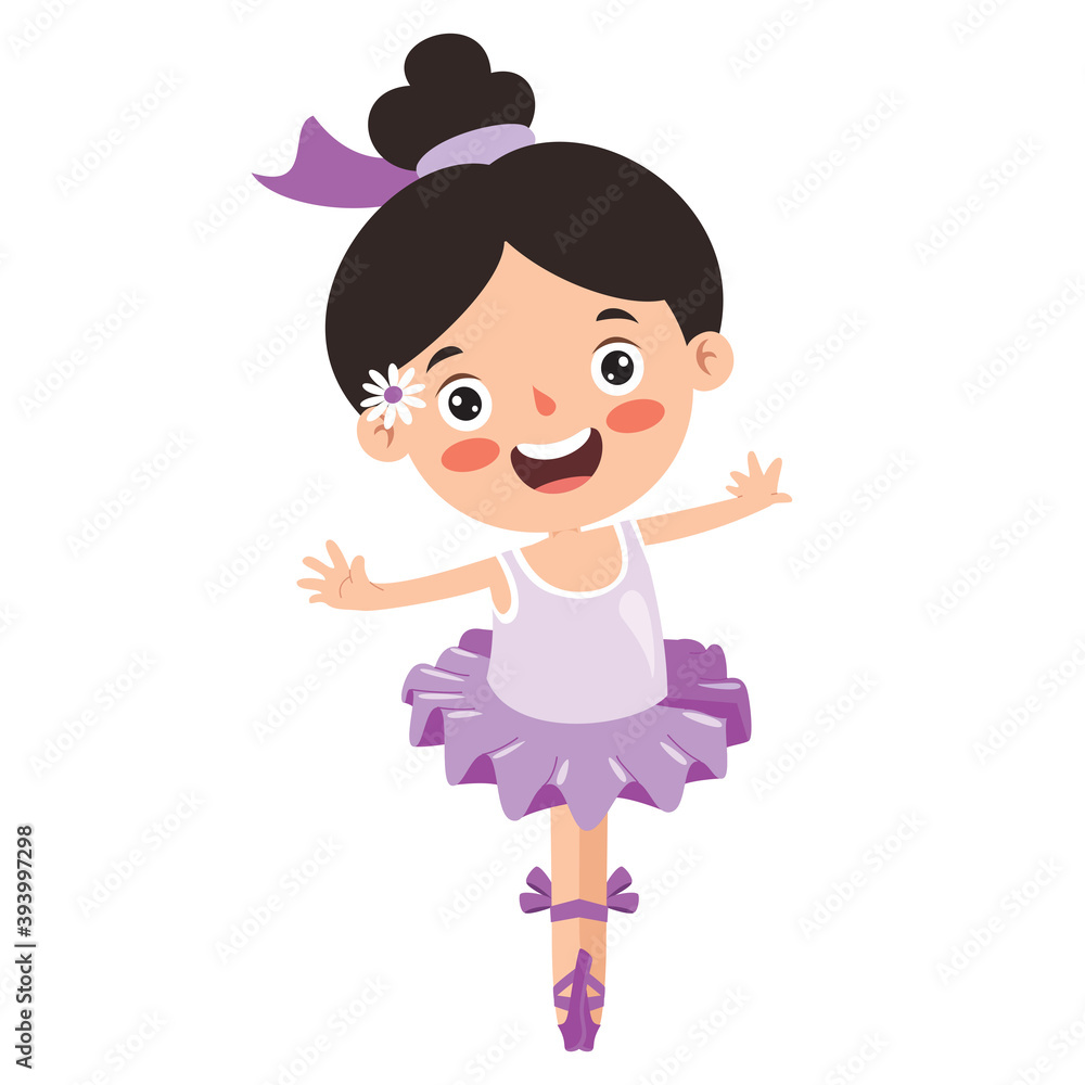 Cartoon Character Performing Classical Ballet Cartoon Character Performing Classical Ballet