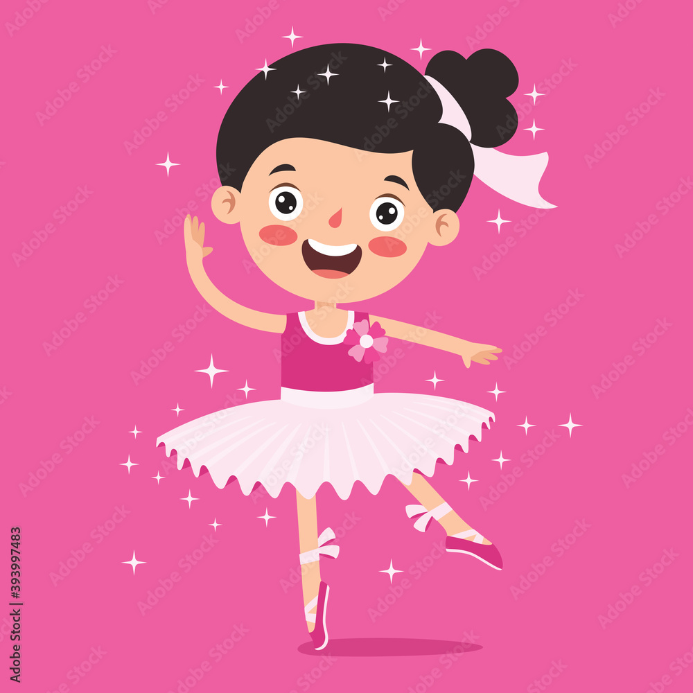 Cartoon Character Performing Classical Ballet Cartoon Character Performing Classical Ballet