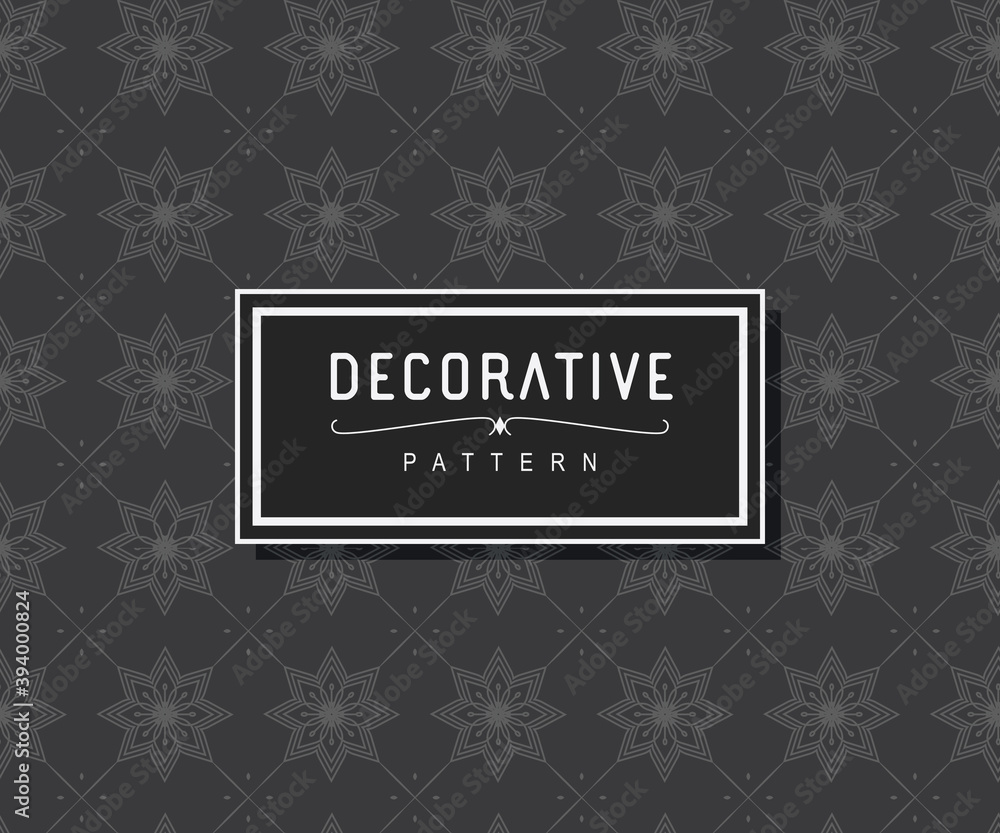 Vector abstract geometric pattern background, elegant decoration