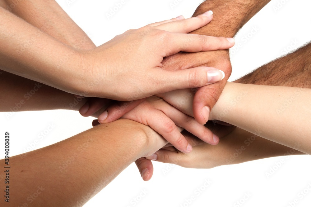 Fototapeta premium People Putting their Hands Together