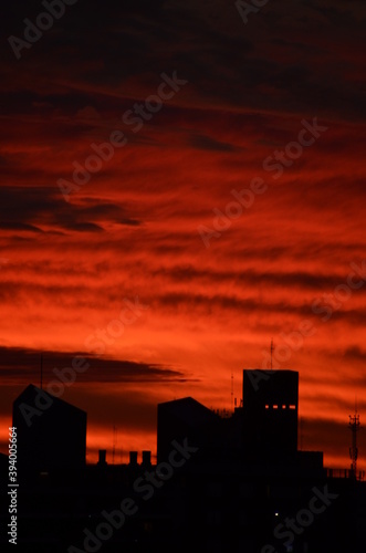 Atardecer rojo