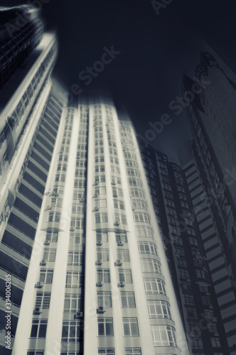 Abstract modern urban building inspirational architectural composition detail design artistic image.