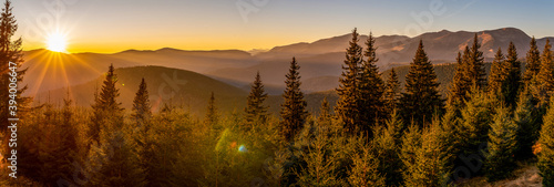 Transalpina mountains at sunset
