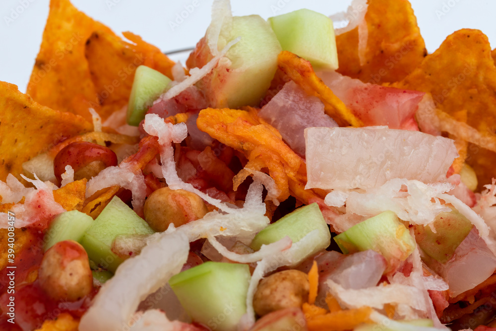 Dorilocos. They are a mixture of doritos, jicama, carrot, japanese