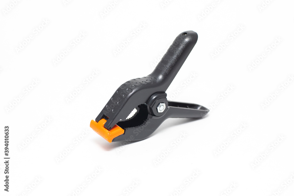 Clamp For Photo Backdrops Isolated On White Background Clamp For Photo Backdrops Isolated On White Background