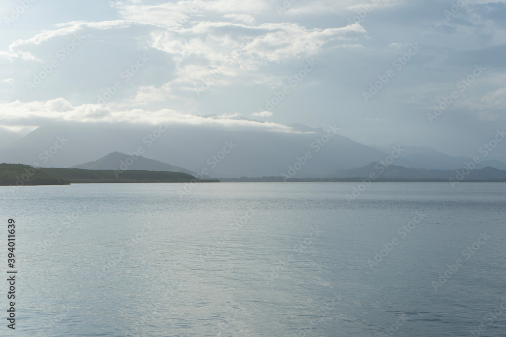 lake and mountains