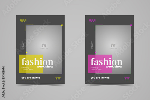 Fashion Show Flyer Layout, Fashion Collection Flyer Layout, Minimalist Flyer Layout, Modern vector flyer, fashion show invitation templates, Fashion Show Flyer Layout template