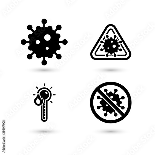 Virus icon set