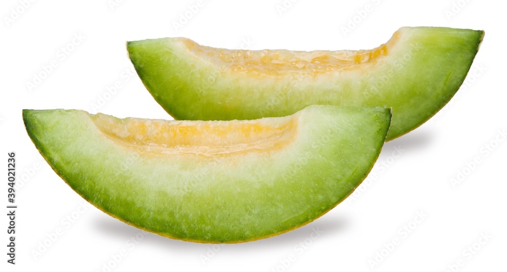 Slices of Canteloupe Melon