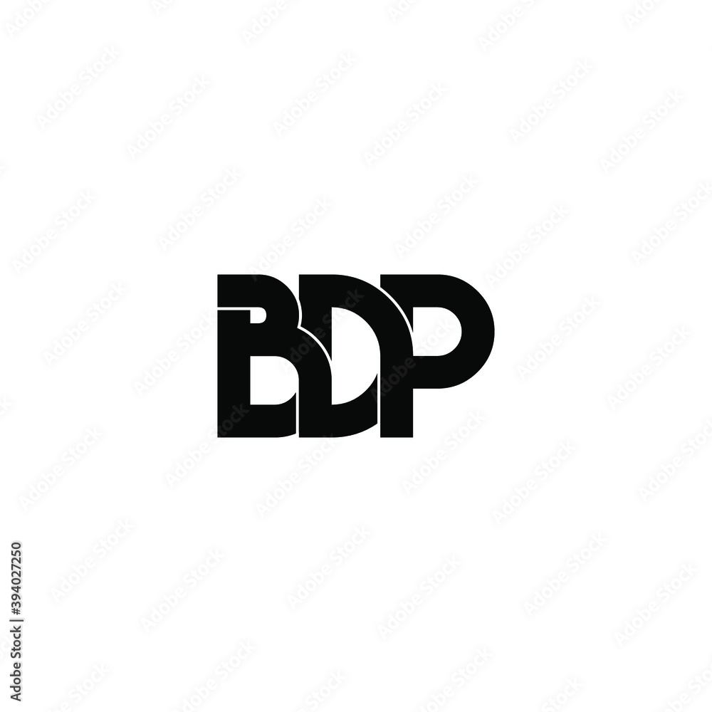 bdp letter original monogram logo design