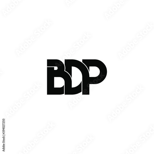 bdp letter original monogram logo design