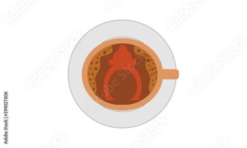 illustration design for cup of coffee