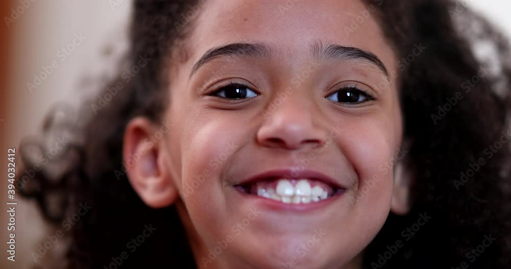 Mixed race little girl smiling at camera. Child portrait smile Mixed race little girl smiling at camera. Child portrait smile