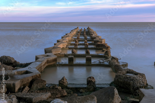 Wallpaper Mural An old pier on Lake Michigan in Wisconsin Torontodigital.ca
