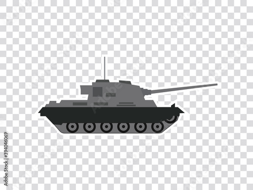 illustration vector graphic of military tank isolated on transparent background. Stock vector illustration eps10.