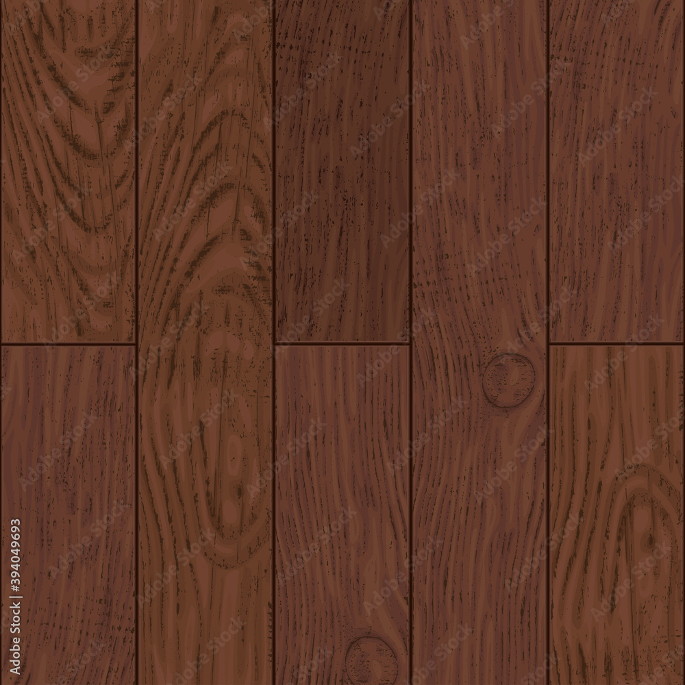 Naklejka premium Vintage wall of dark wooden planks style. background old panels. vector trace wood texture illustration.