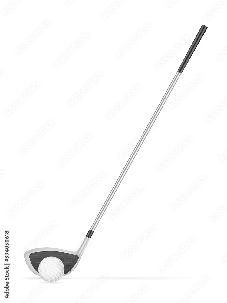 Golf club and ball Golf club and ball
