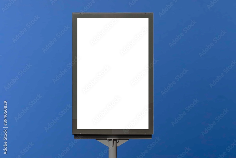 Large blank billboard In front of the shopping mall Large blank billboard In front of the shopping mall