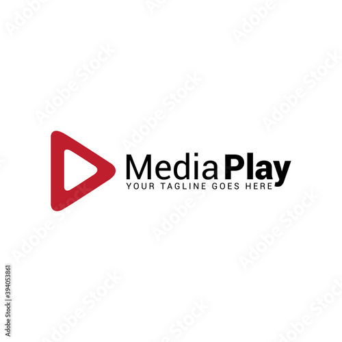 Free Download Media play logo icon vector template. - GFXLoad