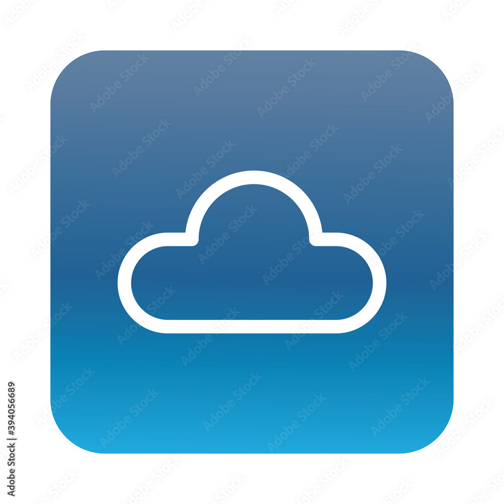 cloud computing block gradient style icon cloud computing block gradient style icon