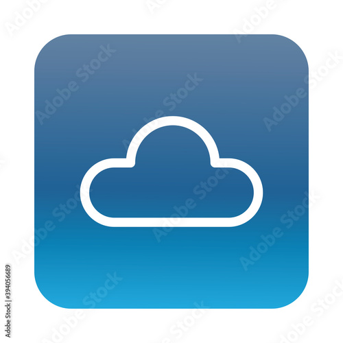 cloud computing block gradient style icon