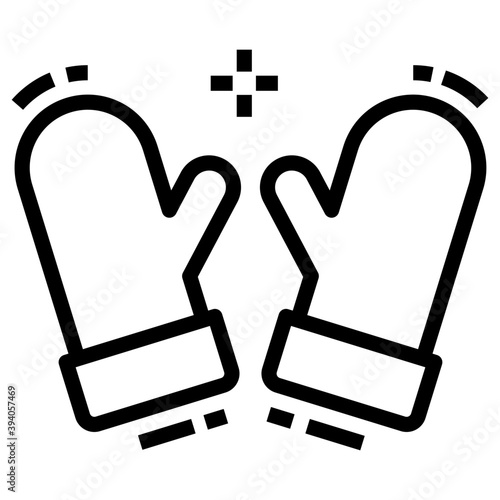 Winter Gloves Vector 