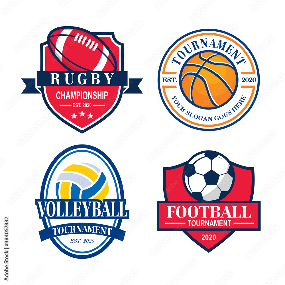 A Set Of Tournament Vector , A Set Of Sport Logo A Set Of Tournament Vector , A Set Of Sport Logo