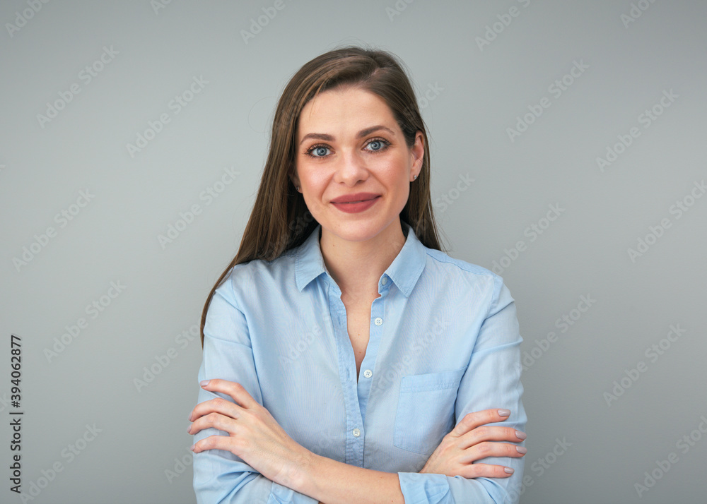 isolated portrait of business woman or student. isolated portrait of business woman or student.