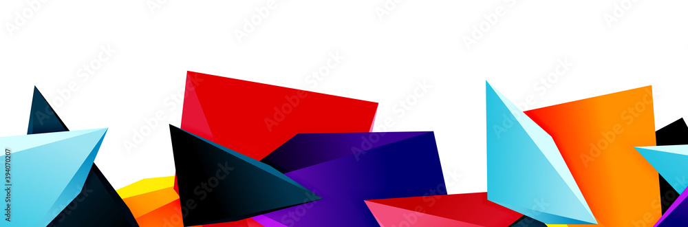 Triangle mosaic abstract background, 3d triangular low poly shapes. Geometric vector illustration for covers, banners, flyers and posters and other Triangle mosaic abstract background, 3d triangular low poly shapes. Geometric vector illustration for covers, banners, flyers and posters and other