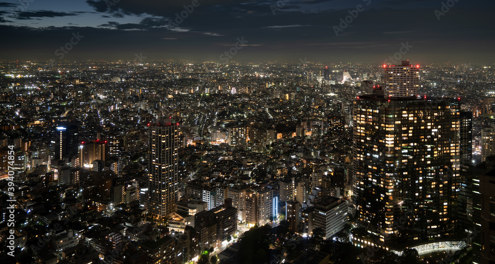 東京の輝く夜景