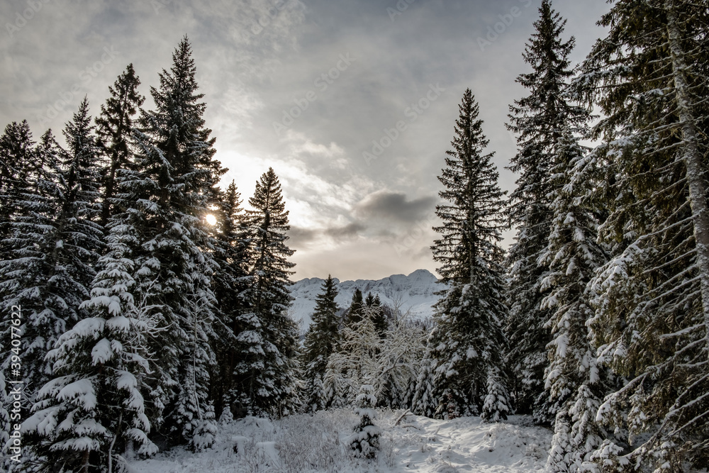 Early winter day at Sella Nevea