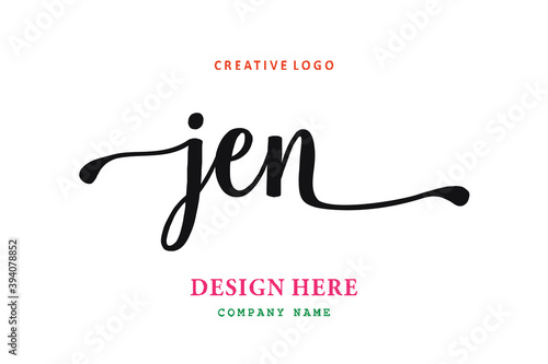 JEN lettering logo is simple, easy to understand and authoritative