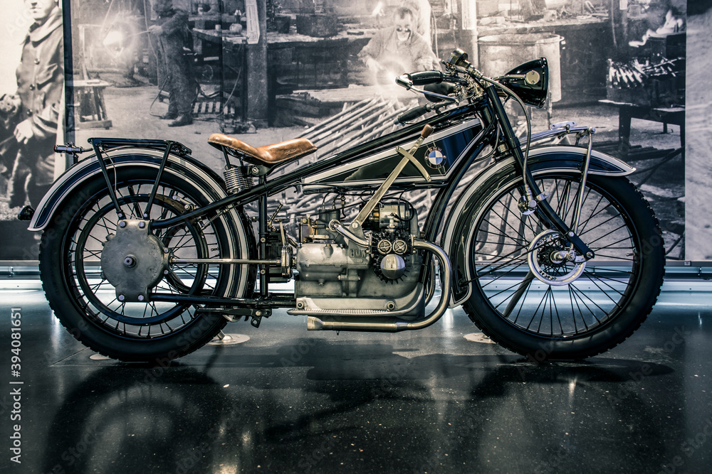 Munich/ Germany - May, 24 2019: classic motorcycle BMW R32 1923 in 