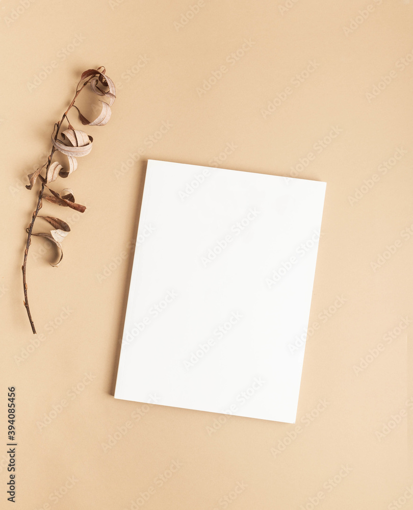 White magazine cover mockup White magazine cover mockup
