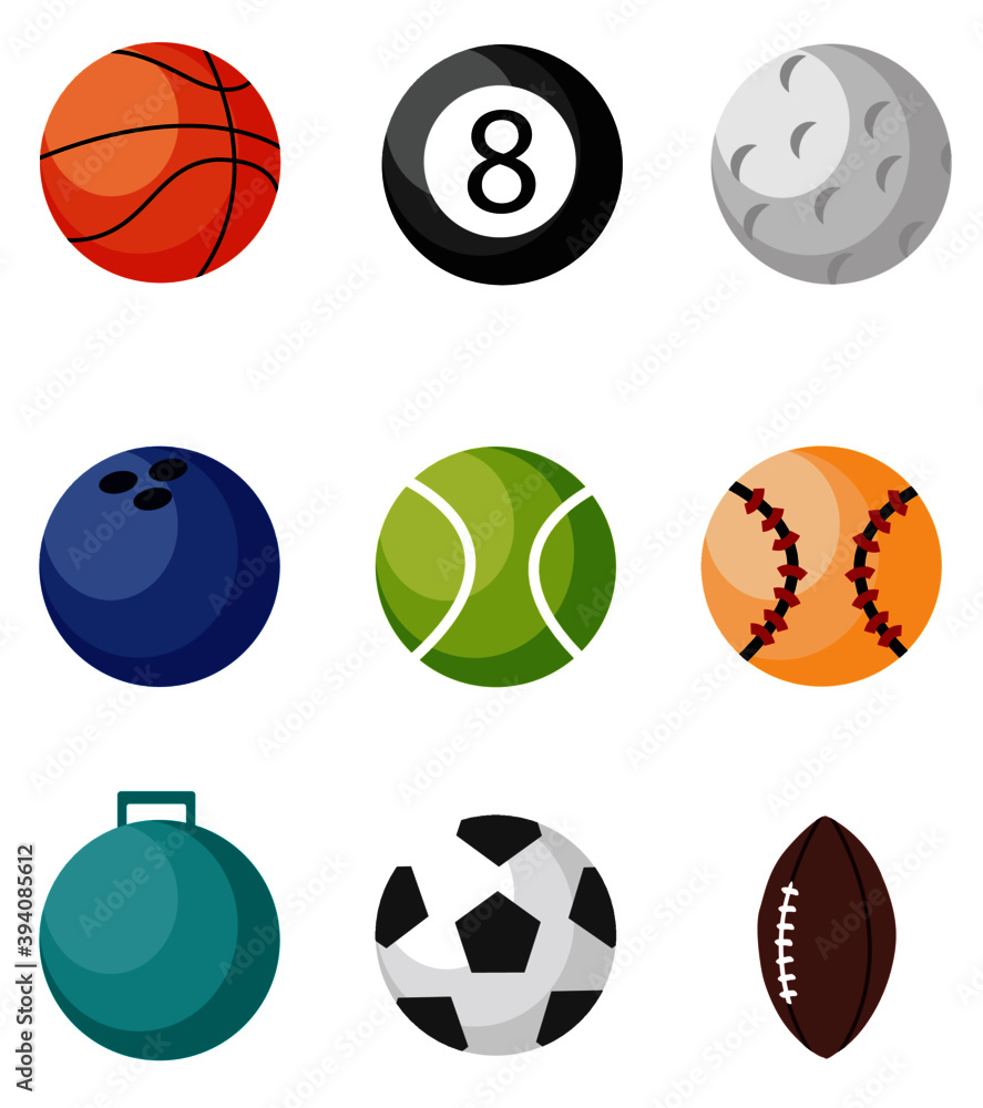 Some balls illustration that used to be played in the whole world bundle Some balls illustration that used to be played in the whole world bundle
