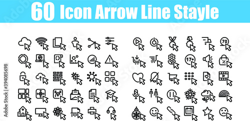 60 Icon Arrow Solid Style for any purposes website mobile app presentation