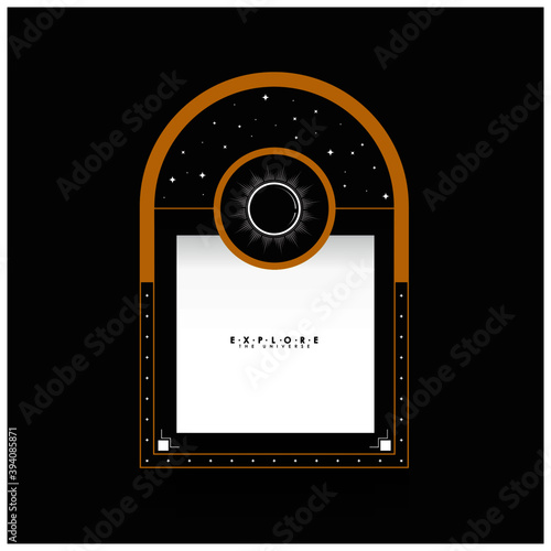 space explore the universe background templates, Fortuna Gold colors