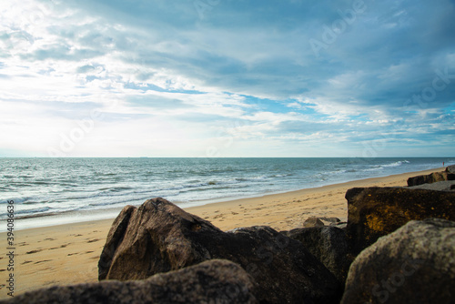 Photography Tropical beach with beautiful rocks, Beautiful nature photography