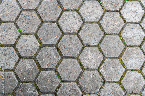 gray tile hexagon
