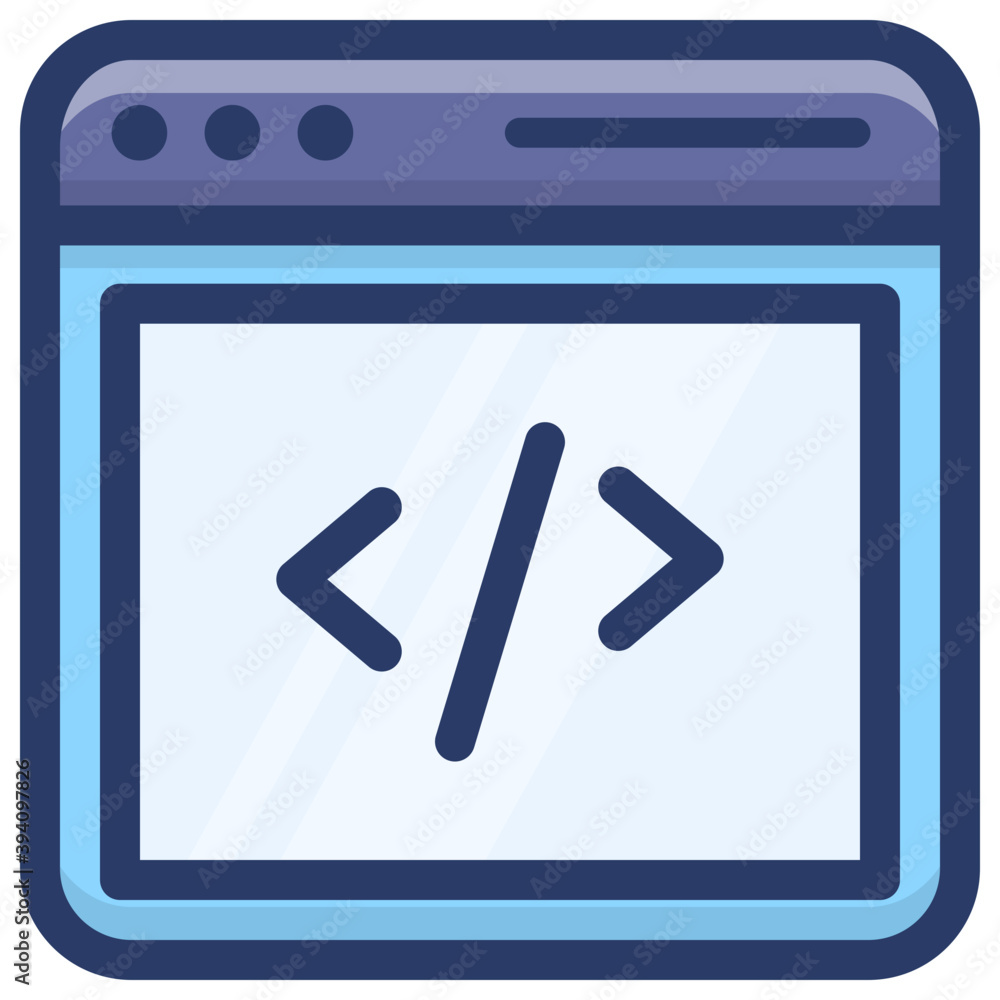 Web Coding Vector Web Coding Vector