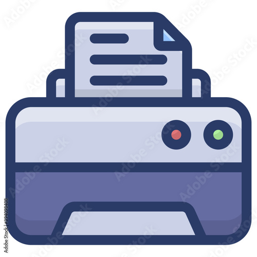 Printing Machine Vector 
