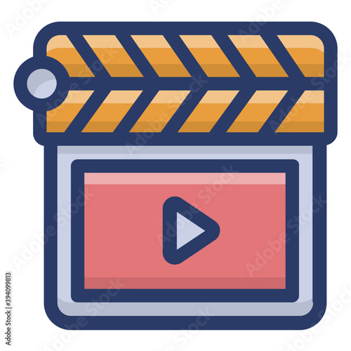 Clapperboard Stick Vector 