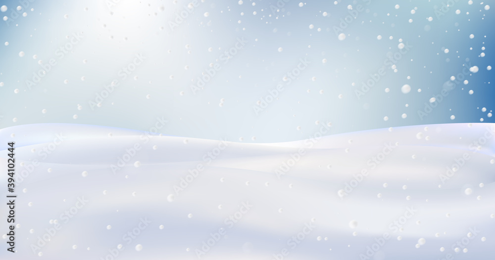 Snow landscape, Christmas wallpaper.