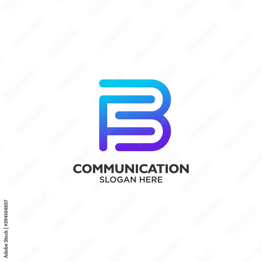 letter B for technology logo design letter B for technology logo design